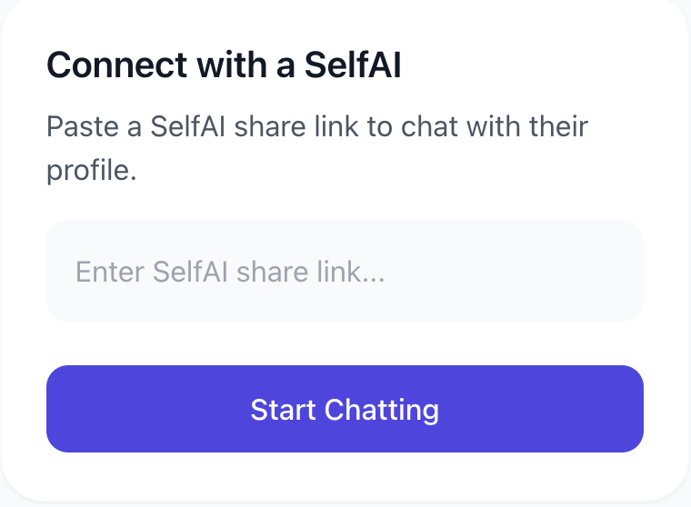 SelfAI Dashboard